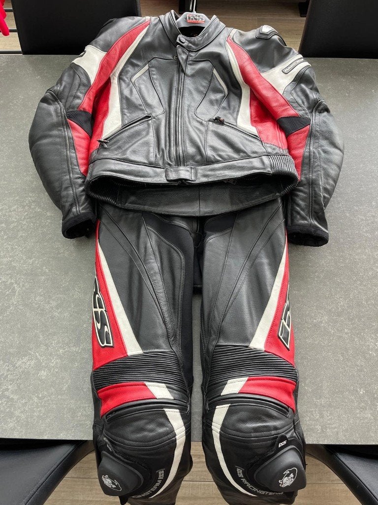 Lederen motorpak 2-delig, Motoren, Ophalen, IXS, Tweedehands, Heren