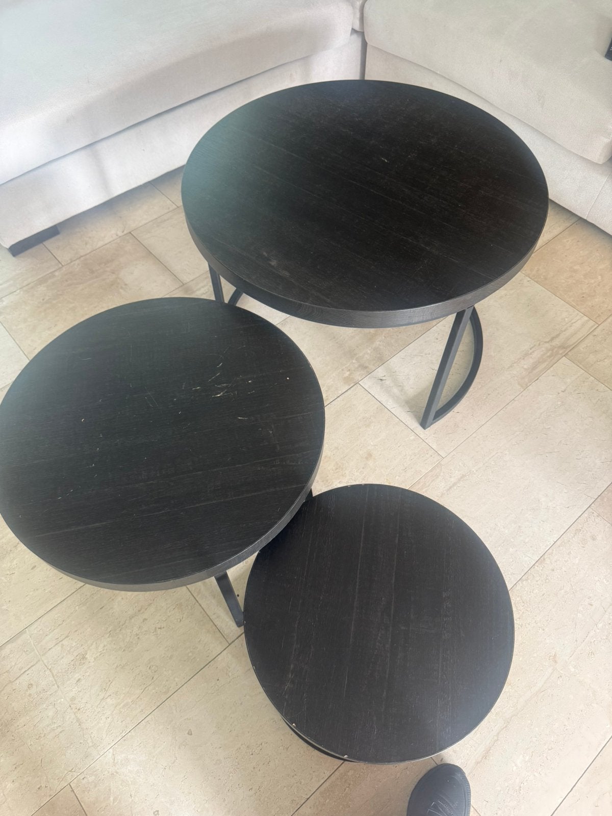 Salon tafel, Ophalen, Gebruikt