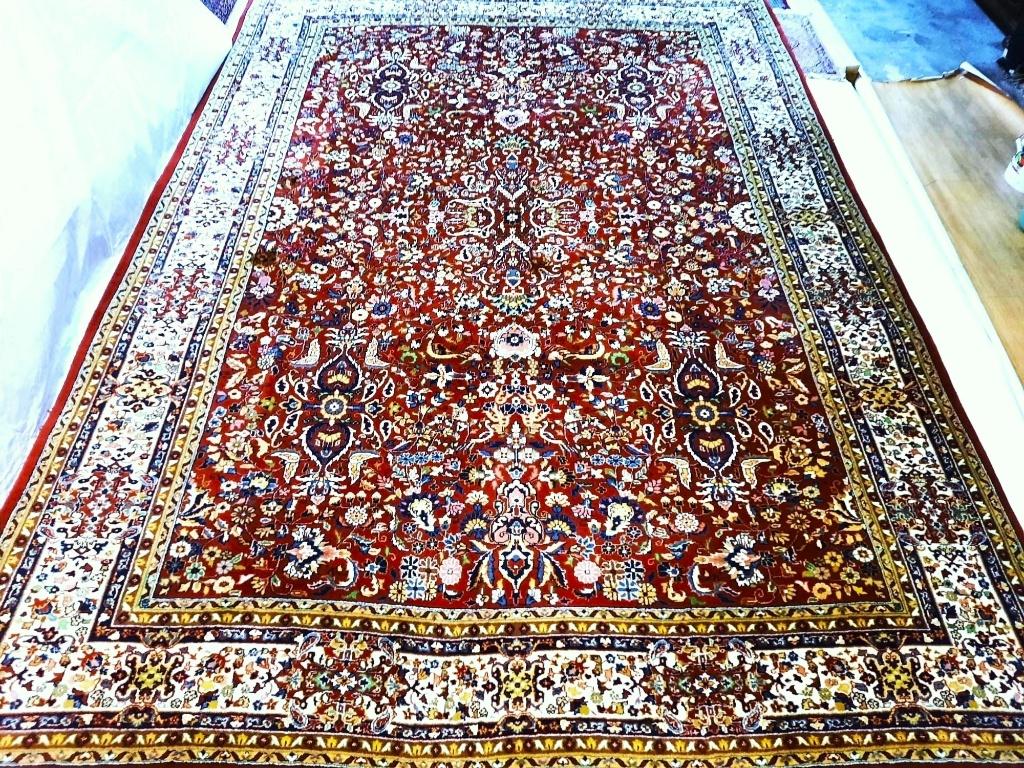 Perzische handgeknoopt oosterse tapijt (Keshan) 350 x 240 cm, Maison & Meubles, Ameublement | Tapis & Moquettes, 200 cm ou plus