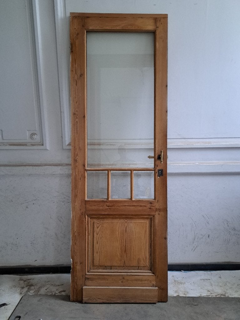 mooie glazen deur, Doe-het-zelf en Bouw, Deuren en Vliegenramen, Ophalen, Gebruikt, Minder dan 80 cm, 215 cm of meer