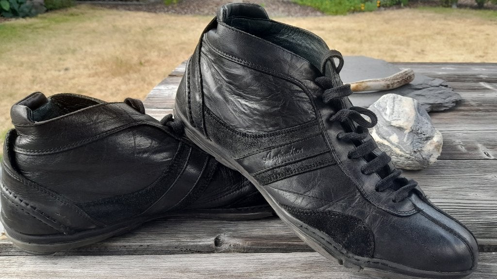 Herenschoenen, Ophalen, Zwart, Boots, Gedragen