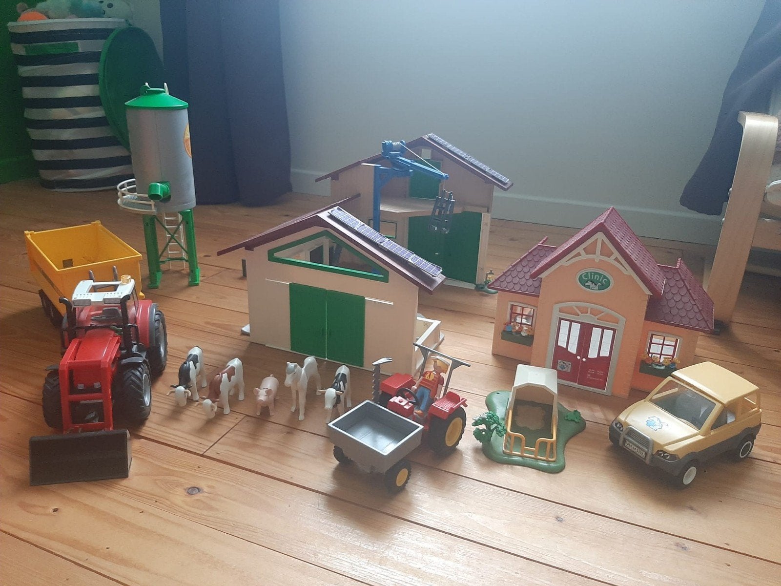 boerderij en dierenarts playmobil, Ophalen