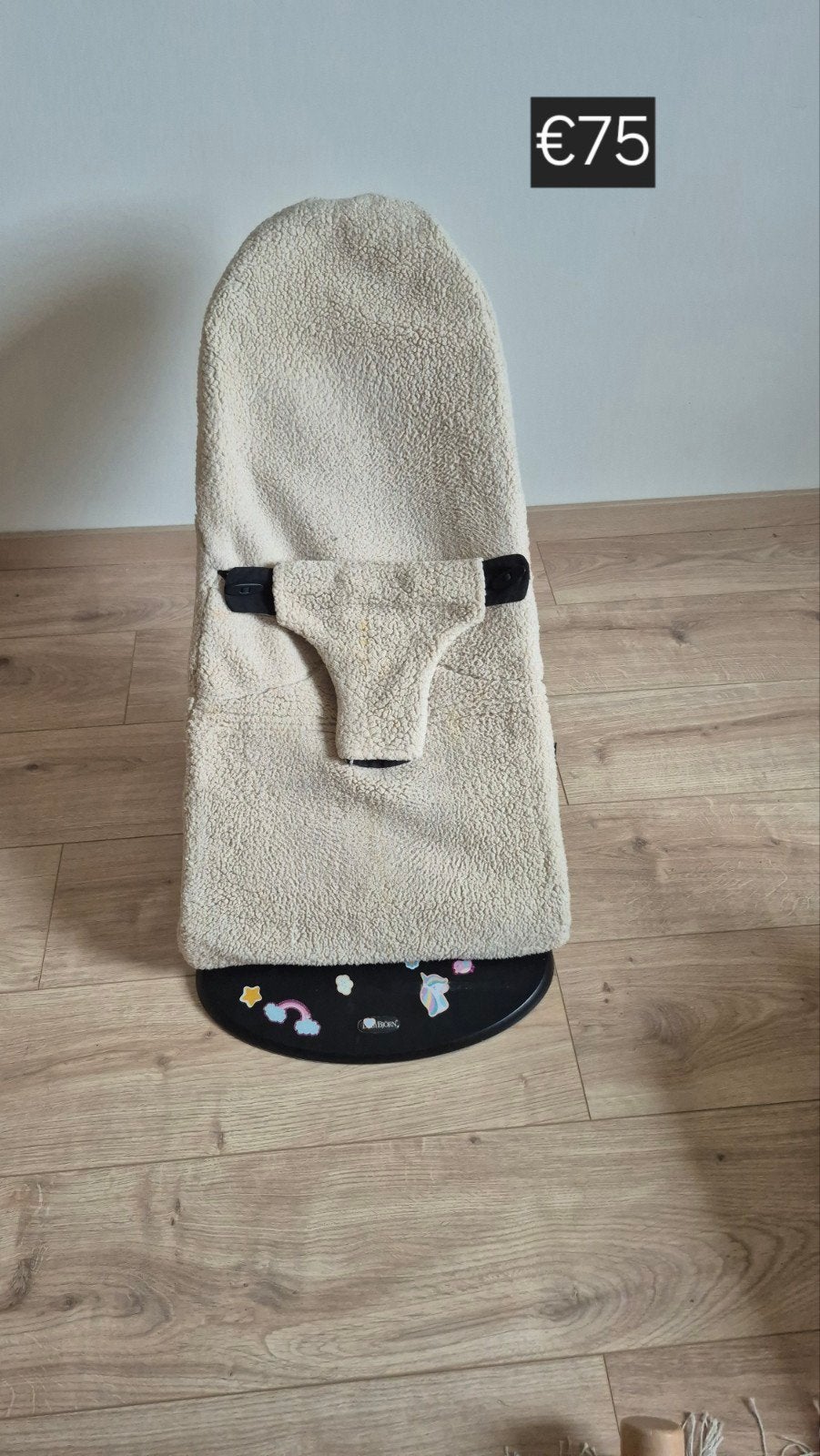 Wipper babybjorn + zachte beige hoes, Kinderen en Baby's, Wipstoeltjes, Ophalen