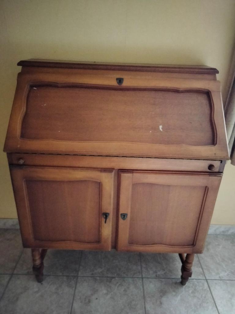Bureau, Ophalen, Opbergruimte, Gebruikt, Hout