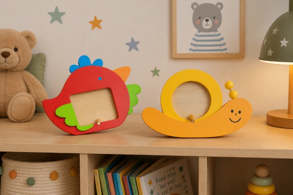 Leuke houten fotokaders voor kinderkamer (staand), Ophalen of Verzenden, Nieuw