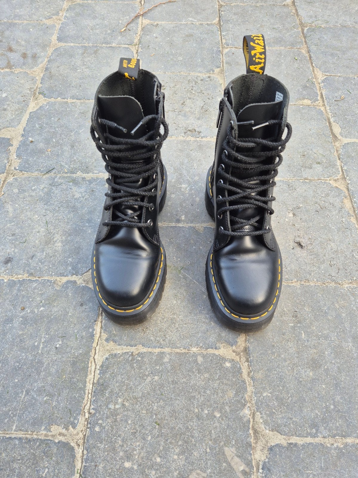 Dr. Martens Jadon Smooth Leather Platform – Noir – T.39, Comme neuf, Enlèvement, Boots et Botinnes, Dr Martens