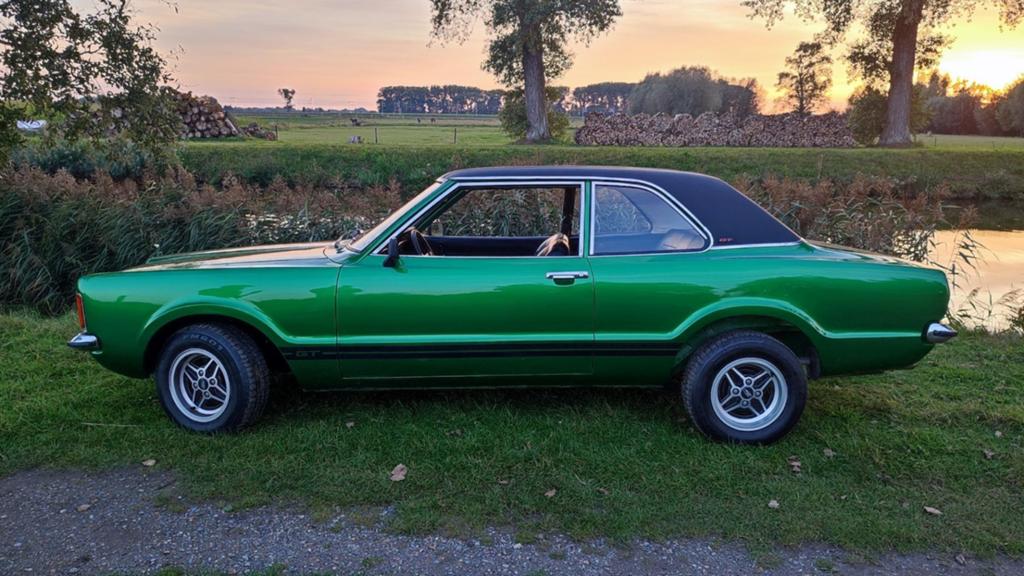 Ford Taunus TC1, Auto's, Oldtimers, Particulier, Ford, Benzine, Berline, 2 deurs, Handgeschakeld, Groen, Zwart, Kunstmatig leder