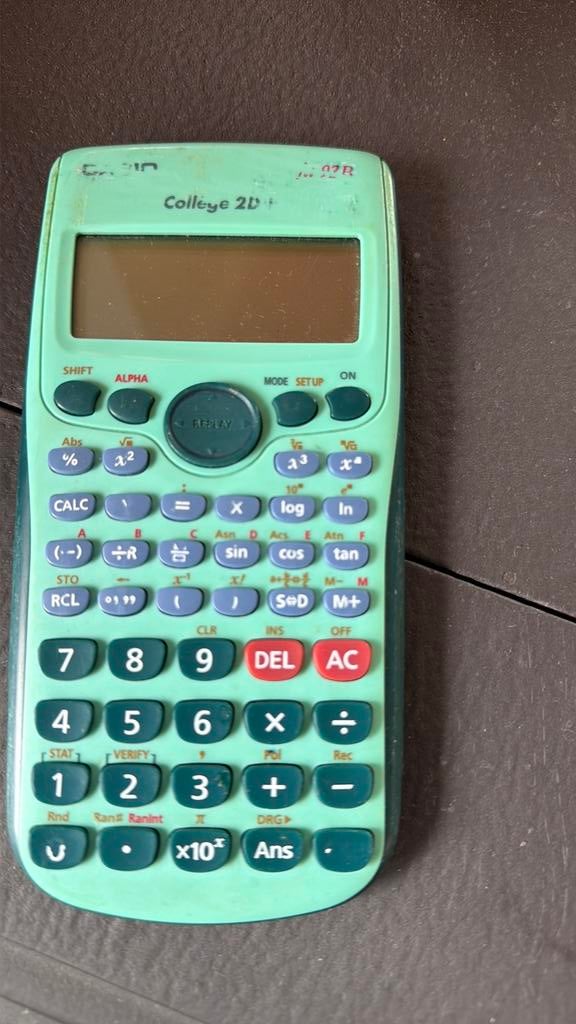 Casio rekenmachine, Ophalen, Gebruikt