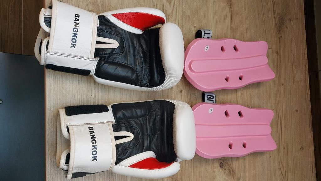 Gant de boxe + protège tibia
