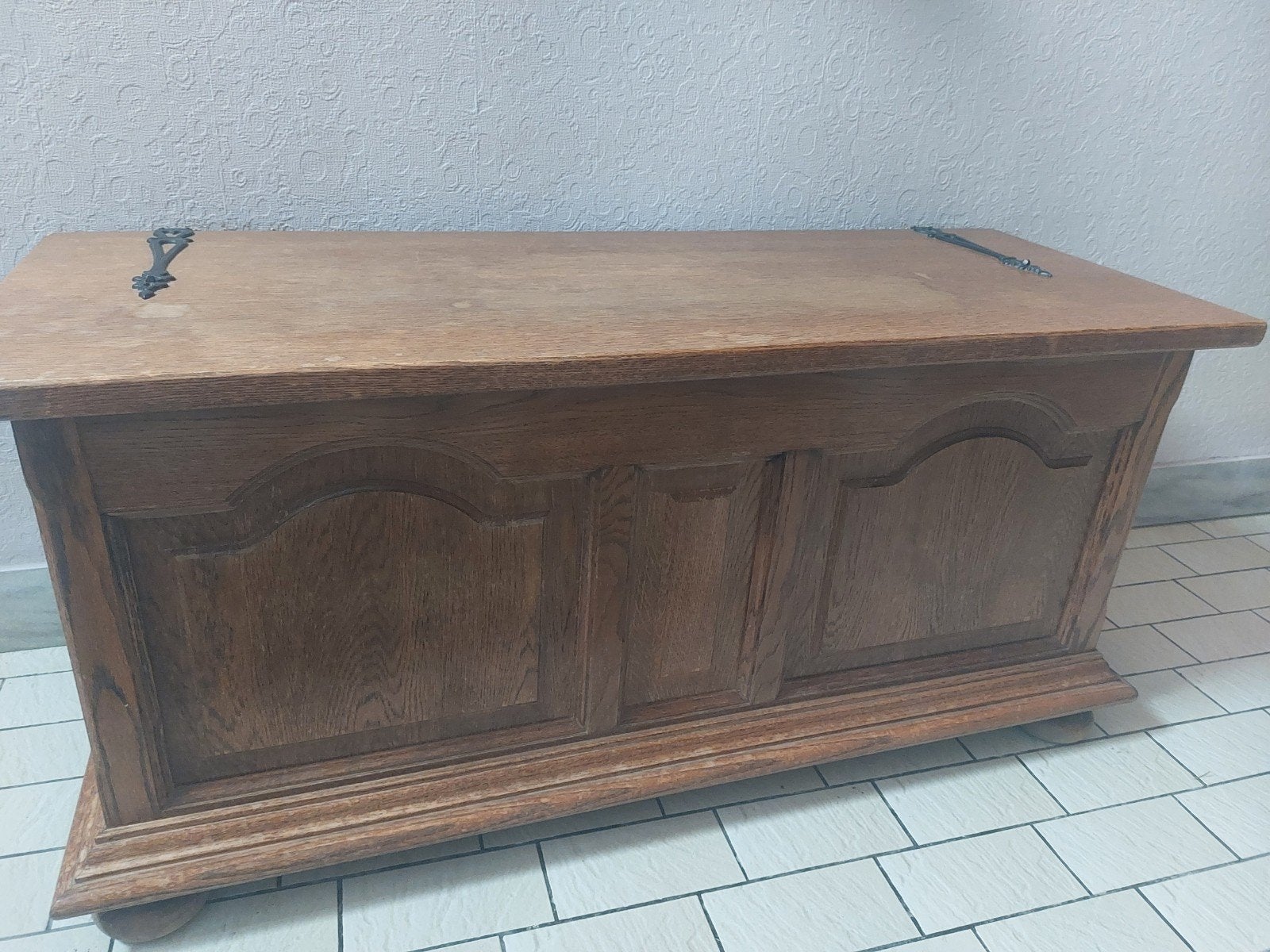 Houten opbergkist/koffer, Ophalen