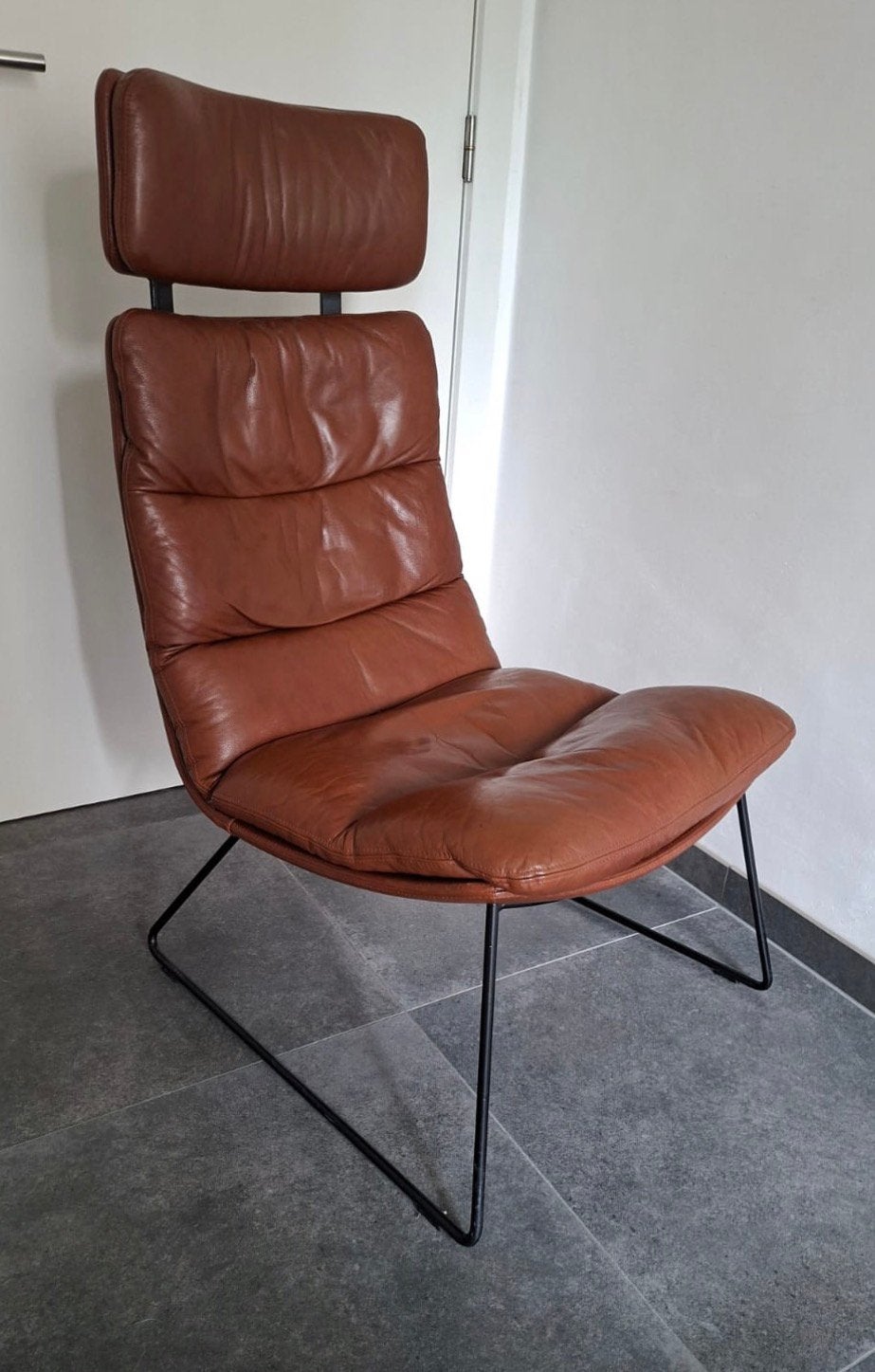 KFF design lounge zetel, Huis en Inrichting, Ophalen, Gebruikt, Bruin, Leer