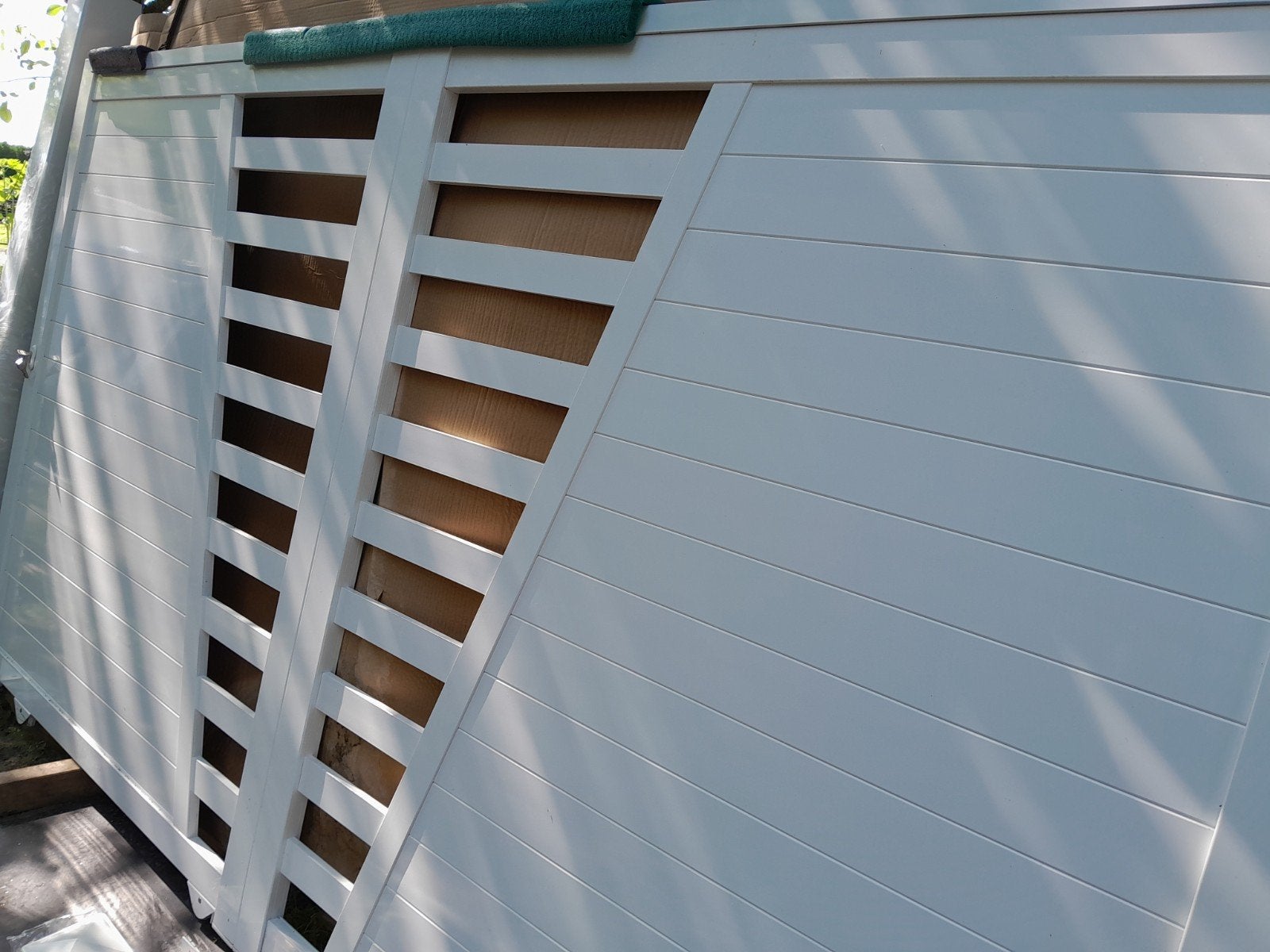 Porte jardin portail poteau Aluminium 9010., Enlèvement ou Envoi