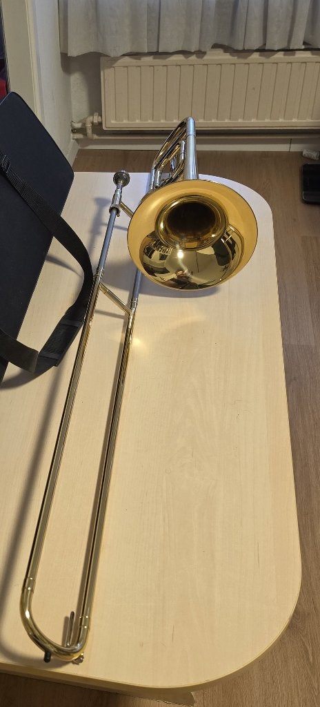 Trombone ténor complet Comet avec barillet, Ophalen, Gebruikt, Tenor, Met koffer