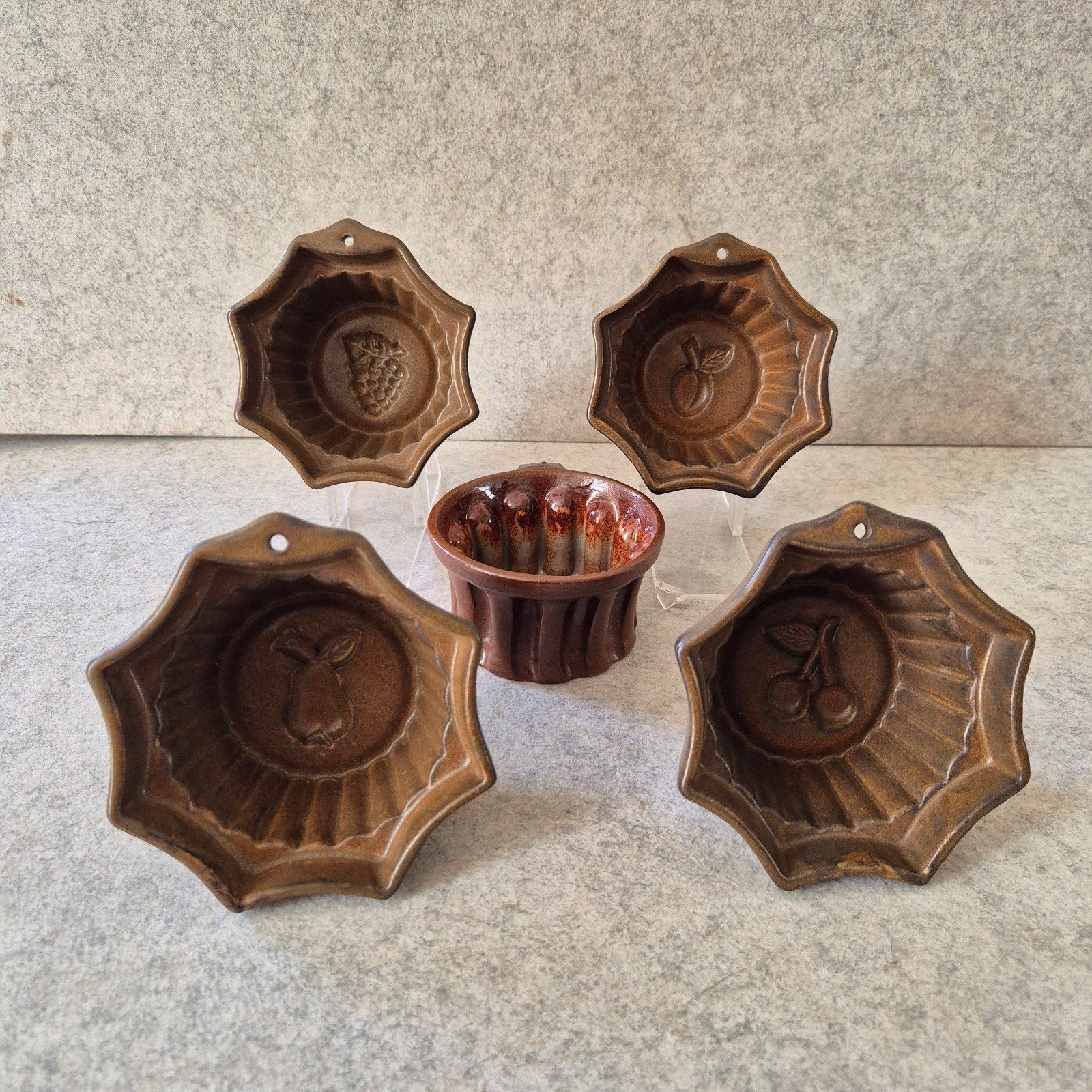 Kleine bakvormen puddingvormen in keramiek, Antiek en Kunst, Ophalen of Verzenden