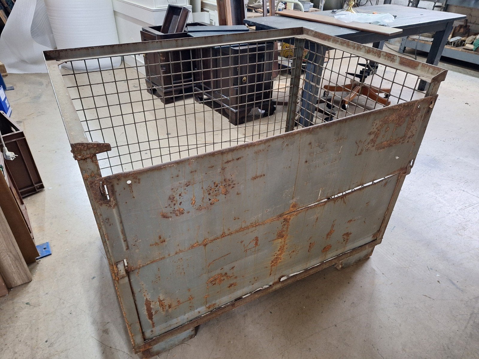 Metalen opslag box gitterbox, Enlèvement