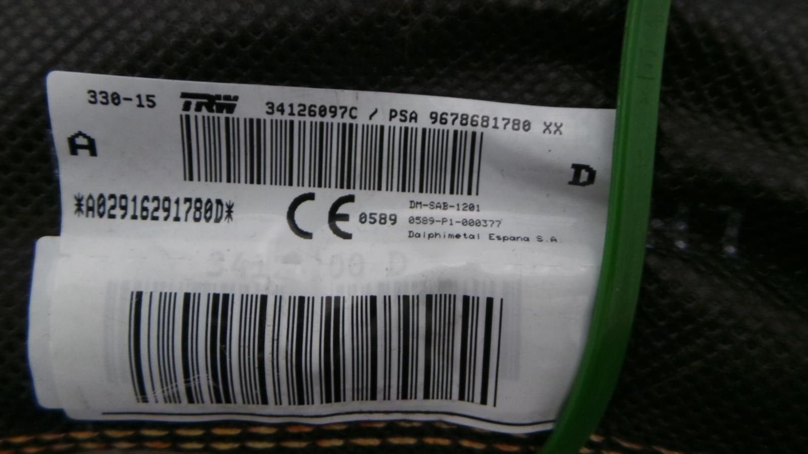 CITROEN C4 PICASSO AIRBAG LINKS 2015, Ophalen of Verzenden, Gebruikt, ARN erkend