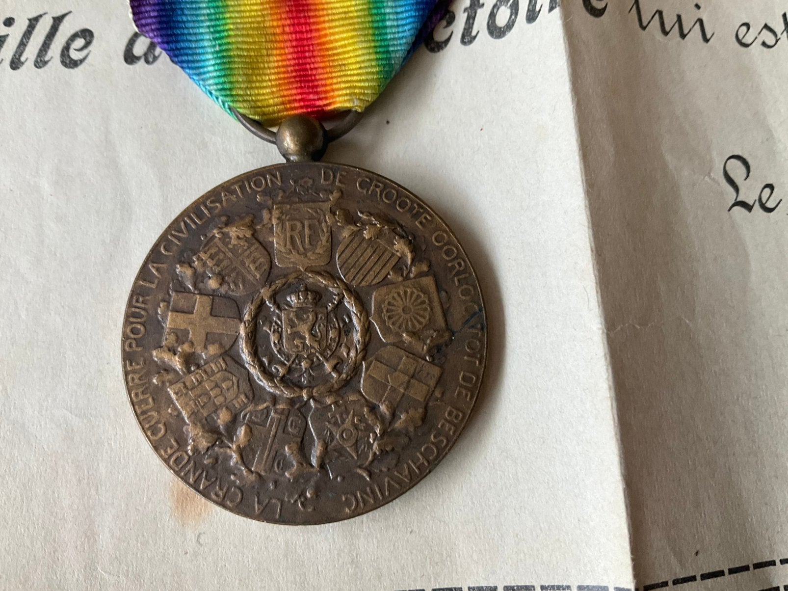 Ereteken / medaille, Ophalen of Verzenden, Landmacht, Lintje, Medaille of Wings