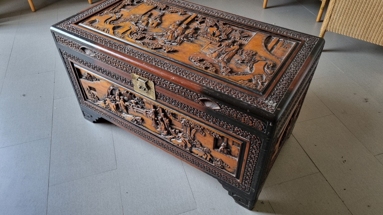 Valise ancienne, Maison & Meubles, Accessoires pour la Maison | Coffres, Enlèvement, Utilisé