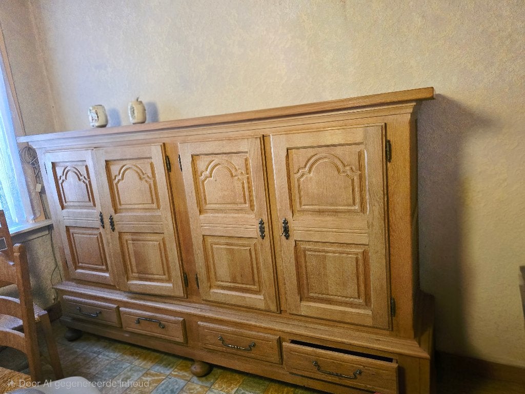 Blank eiken kast, Ophalen