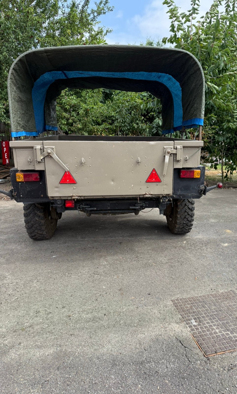 Remork UNIMOG TRAILER EX-DUITS LEGER BOUWJAAR 1969, Ophalen, Zo goed als nieuw