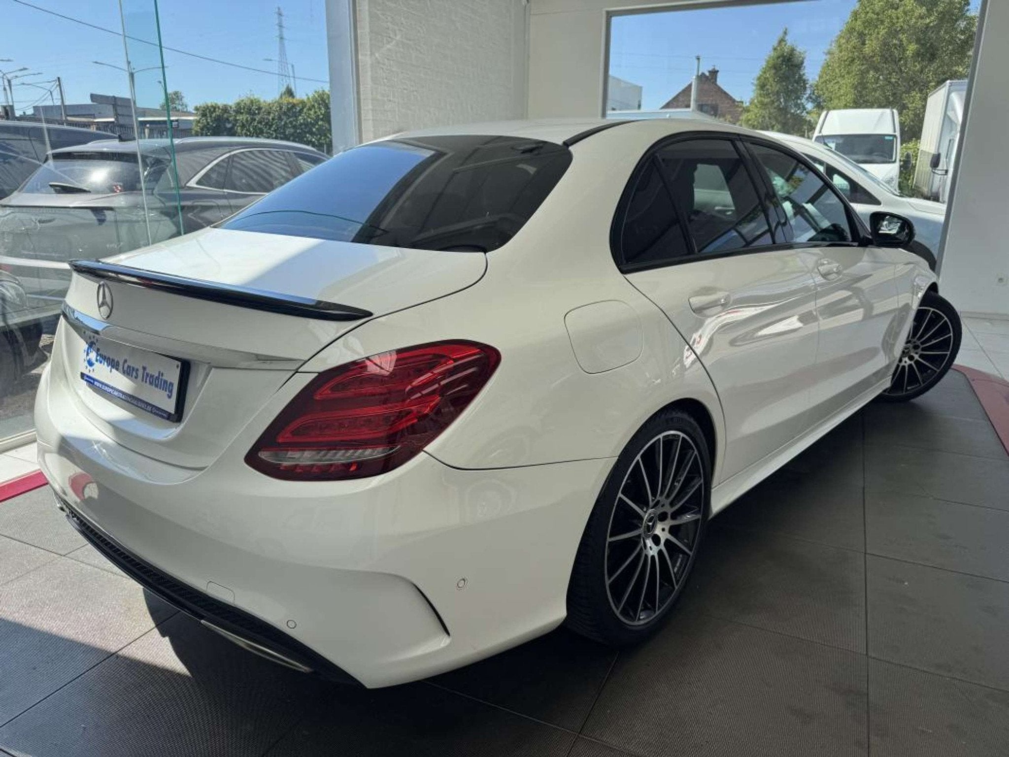 Mercedes-Benz C-Klasse 200 C200 200 PACK AMG CUIR GAR 12M, Auto's, 182 pk, Gebruikt, Zwart, Wit