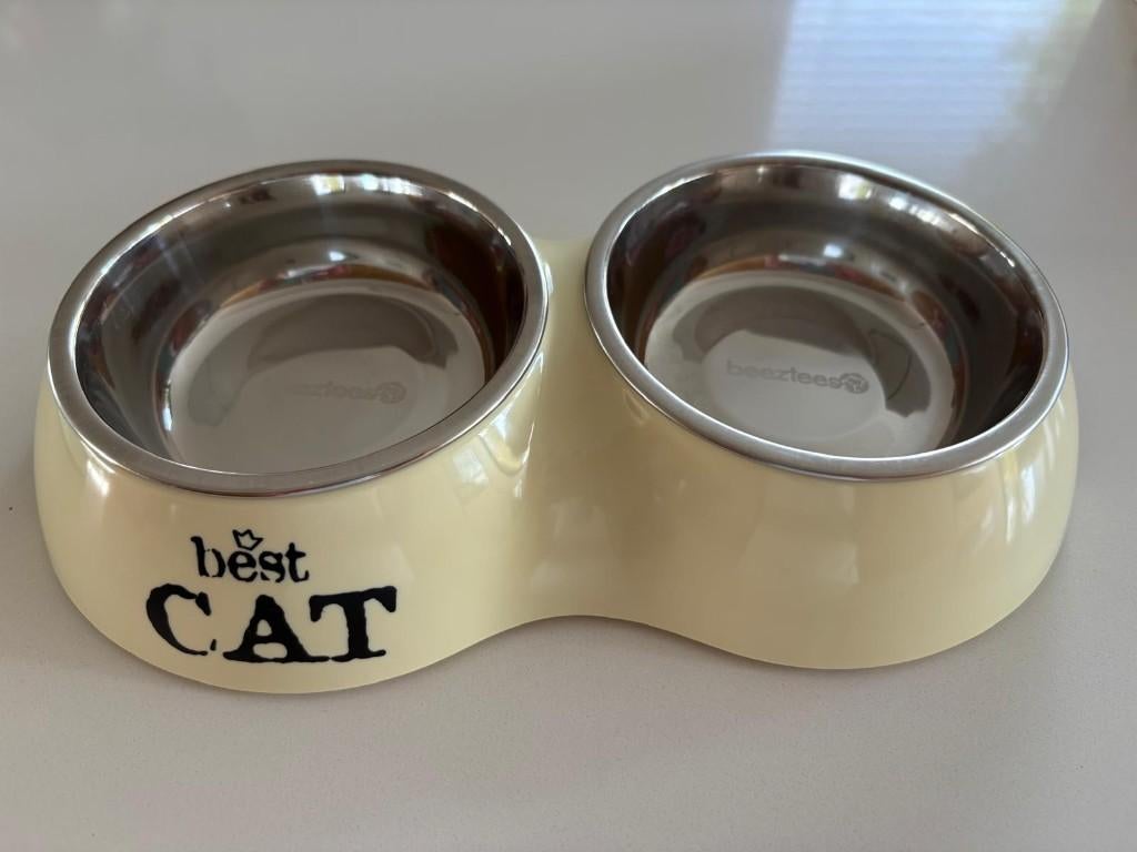 Kattenvoerbak / drinkbak, Dieren en Toebehoren, Ophalen, Zo goed als nieuw