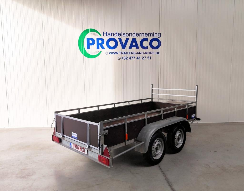 BW-TRAILERS 750kg keuringsvrij • 125x300cm • perfecte staat, Auto diversen, Ophalen