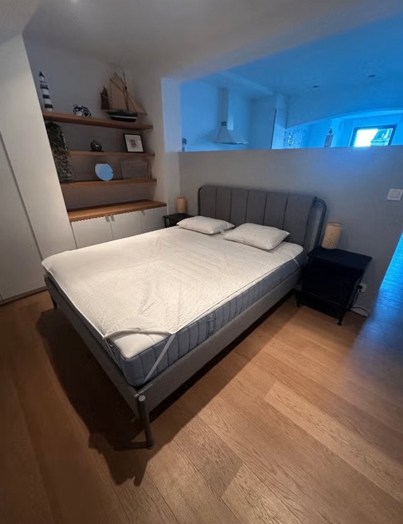 IKEA VALEVÅG pocketveringmatras 160x200 – stevig, Huis en Inrichting, Ophalen, Tweepersoons, Zo goed als nieuw, Matras