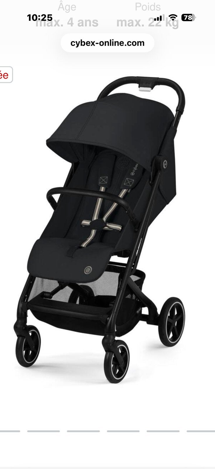 CYBEX BEEZY MAGIC BLACK NEUVE IN BOX //NEW, Enlèvement ou Envoi, Neuf