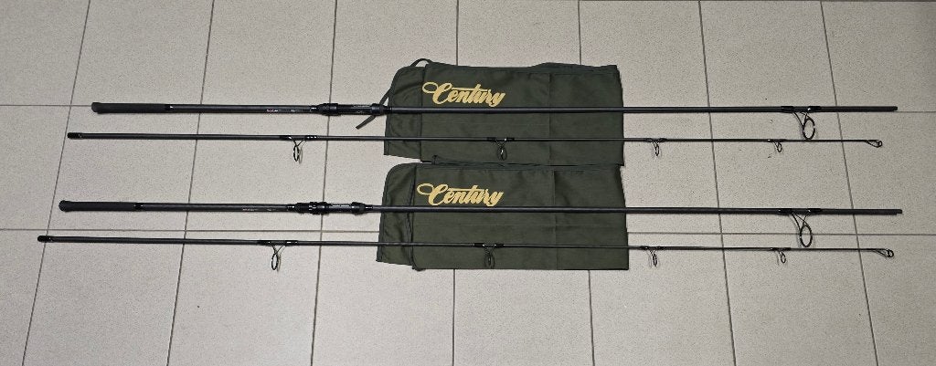 2 Century Stealth Graphene 12ft 3.50lb karperhengels., Watersport en Boten, Ophalen of Verzenden, Zo goed als nieuw, Werphengel
