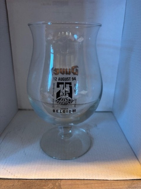 Duvelglas Dodentocht 1994 te koop, Enlèvement ou Envoi, Comme neuf, Verre ou Verres, Duvel