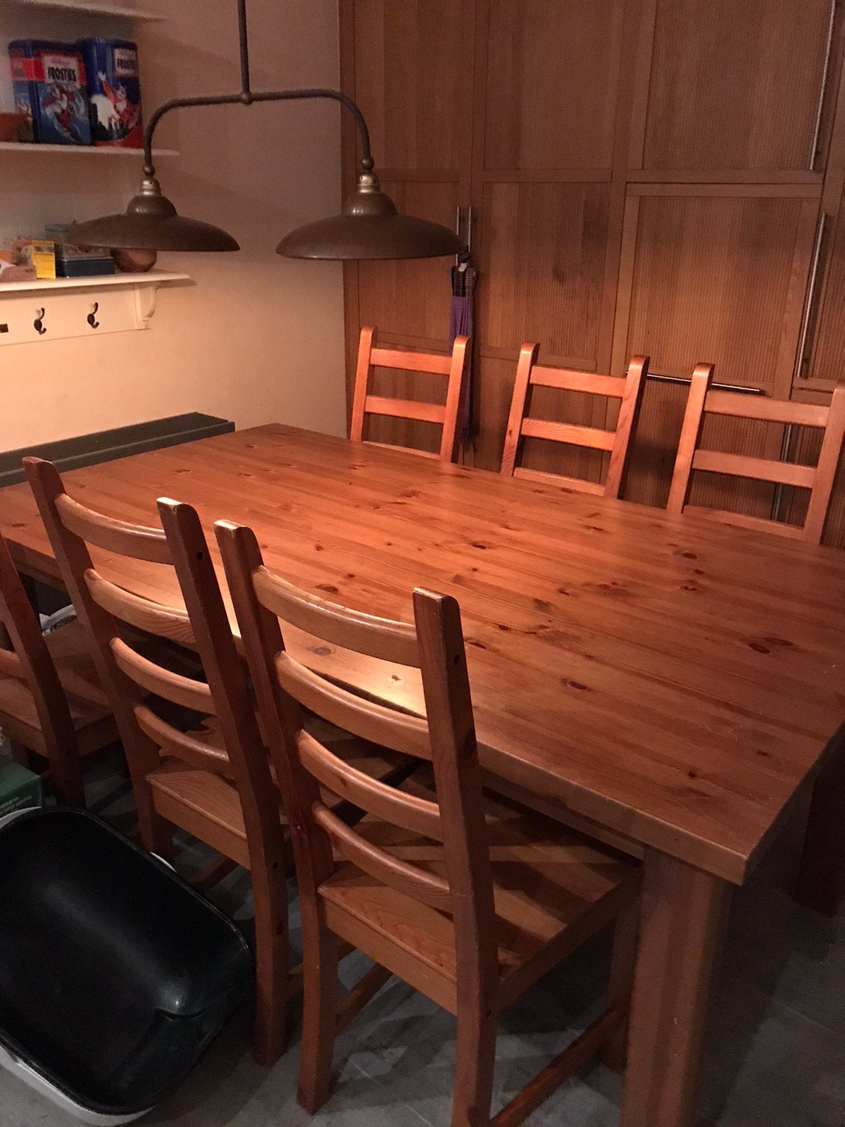 Keukentafel met 6stoelen 1m80 op 1m, Enlèvement, Comme neuf