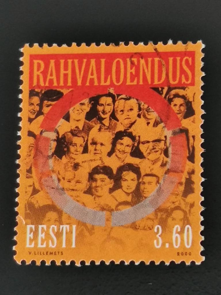 Estland 2000 - volkstelling, Verzenden, Overige landen, Gestempeld