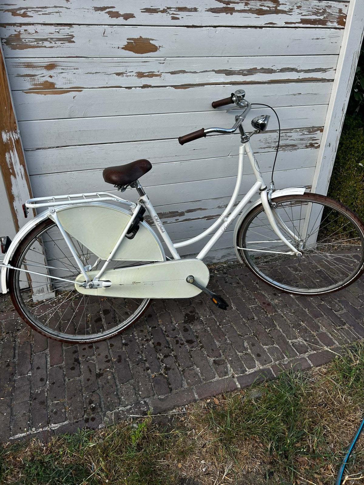 Fiets dames, Fietsen en Brommers, Ophalen, Gebruikt, Terugtraprem, Handrem