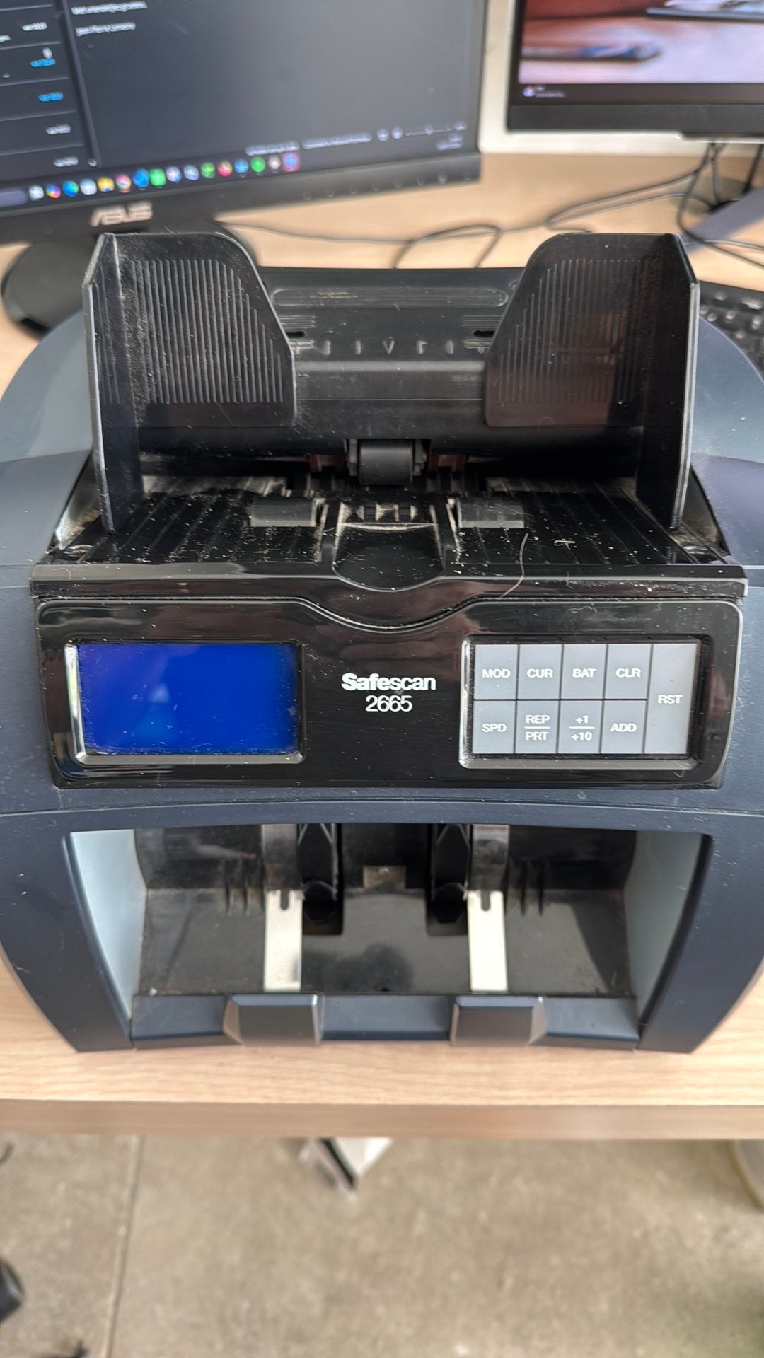 Geldtelmachine safescan 2665, Ophalen