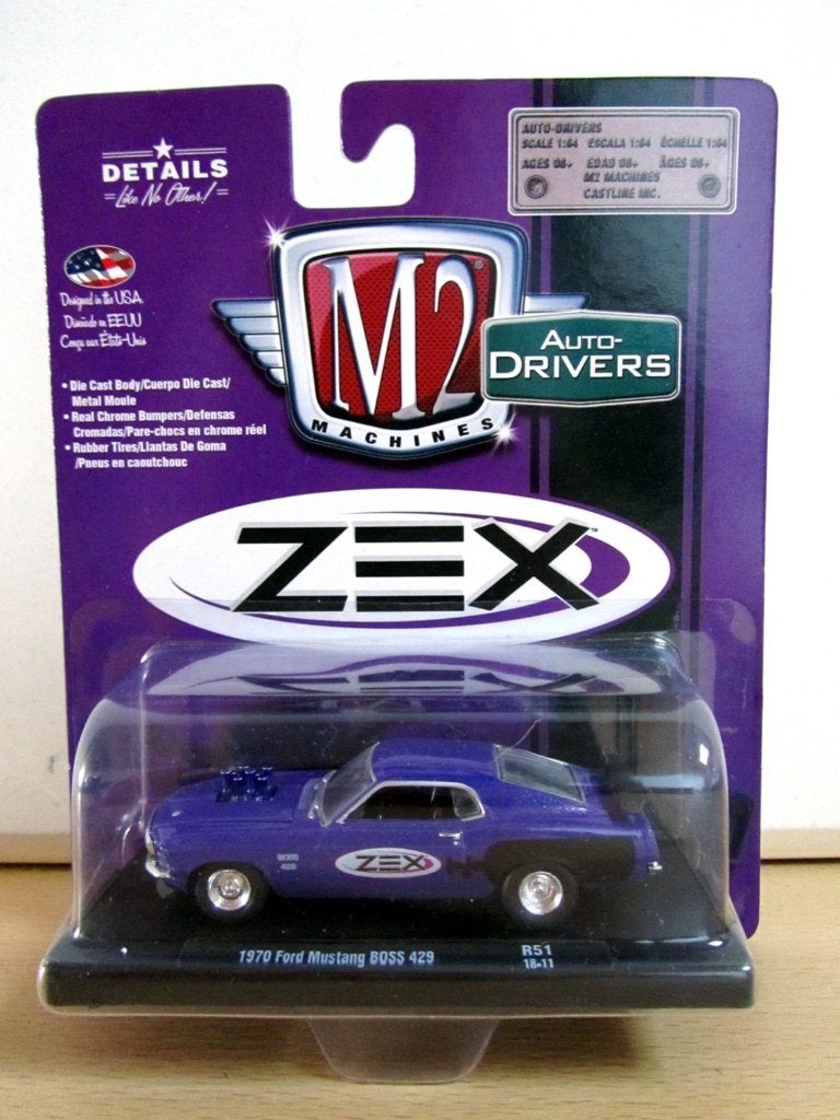 1970 Ford Mustang Boss 429 "ZEX" M2 Machines (2018), Ophalen of Verzenden, Nieuw, Auto, Overige merken