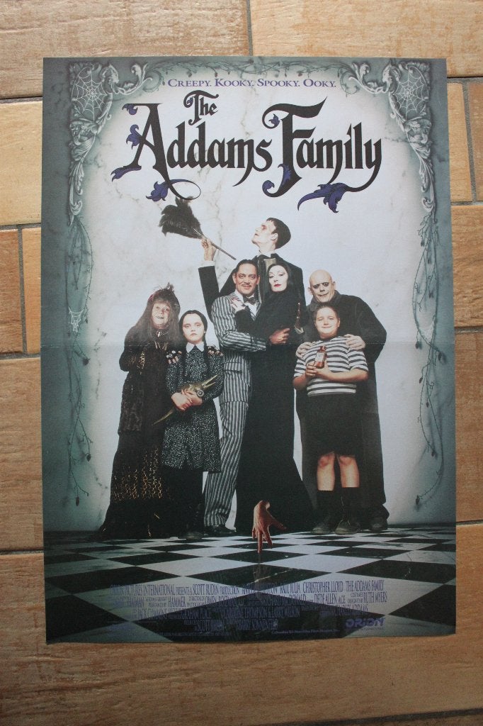 filmaffiche The Addams Family 1991 filmposter, Collections, Enlèvement ou Envoi, Rectangulaire vertical, A1 jusqu'à A3, Comme neuf