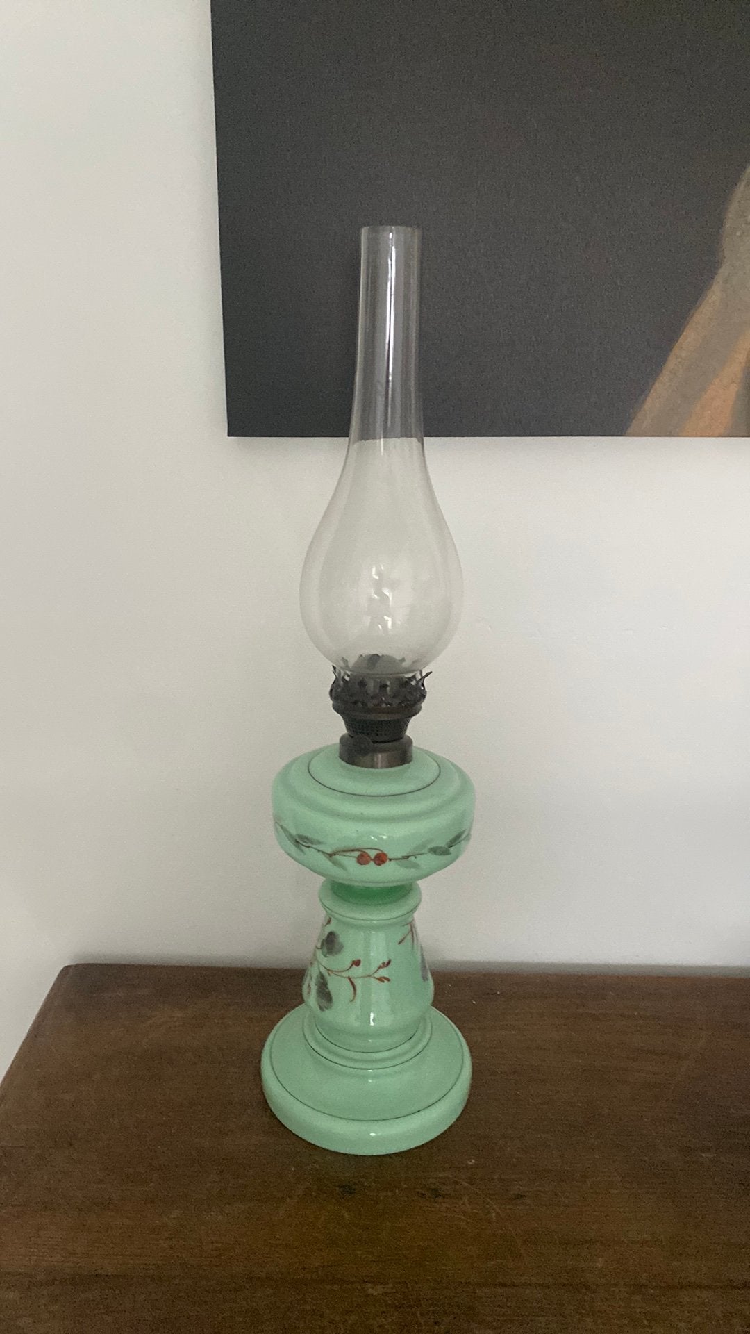 Antieke olielamp 19e eeuw, Antiek en Kunst, Ophalen