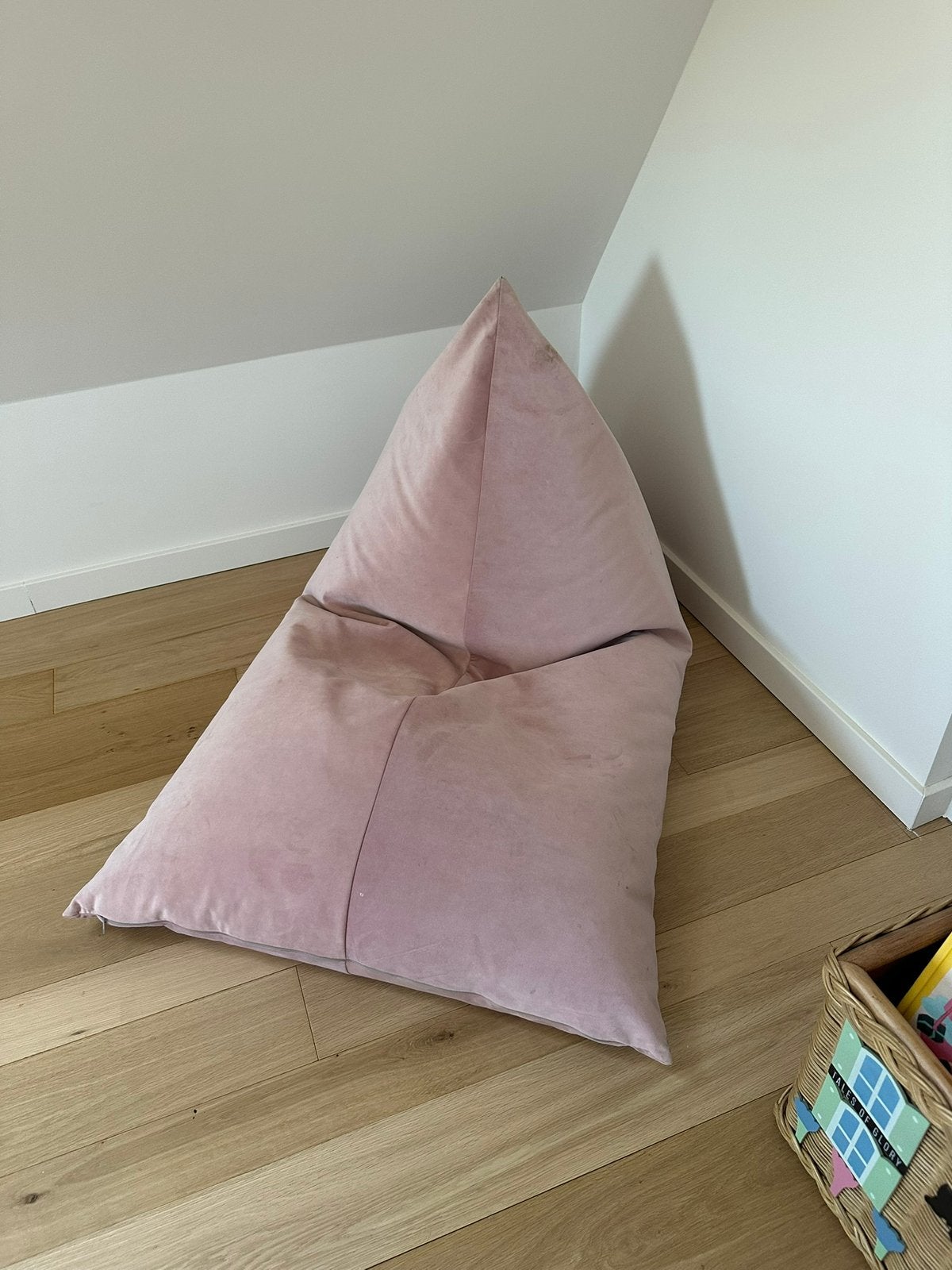 Roze zitzak/poef, Ophalen, Gebruikt, Roze, Zitzak