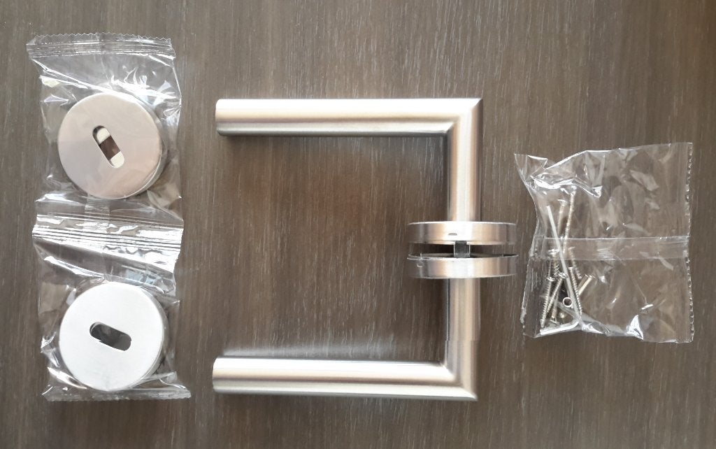 Lot / partij Thys deurklinken INOX met rozetten ( NIEUW ), Ophalen of Verzenden, Nieuw