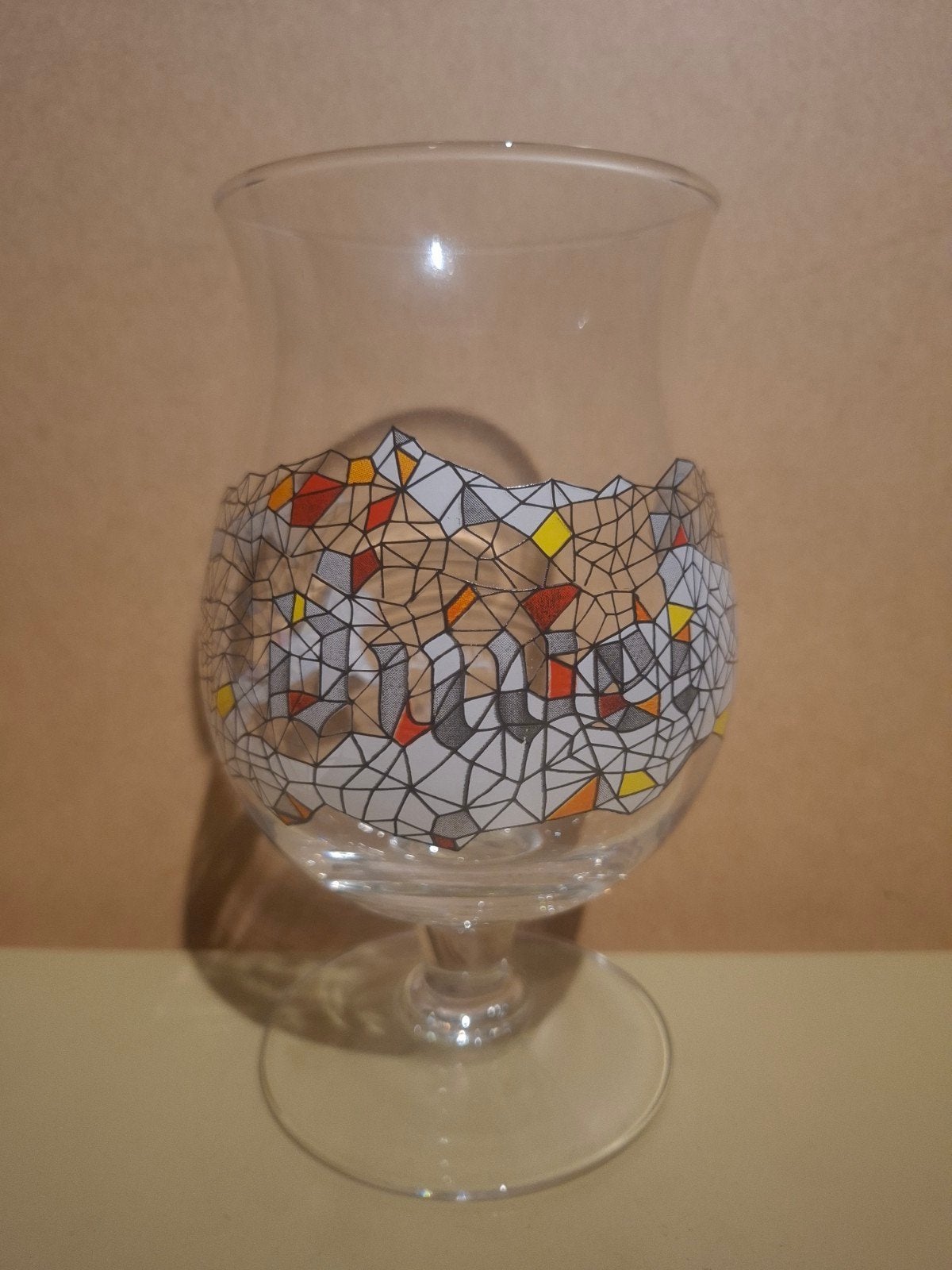 Duvel glas Philippe Debongnie, Verzamelen, Ophalen of Verzenden, Duvel