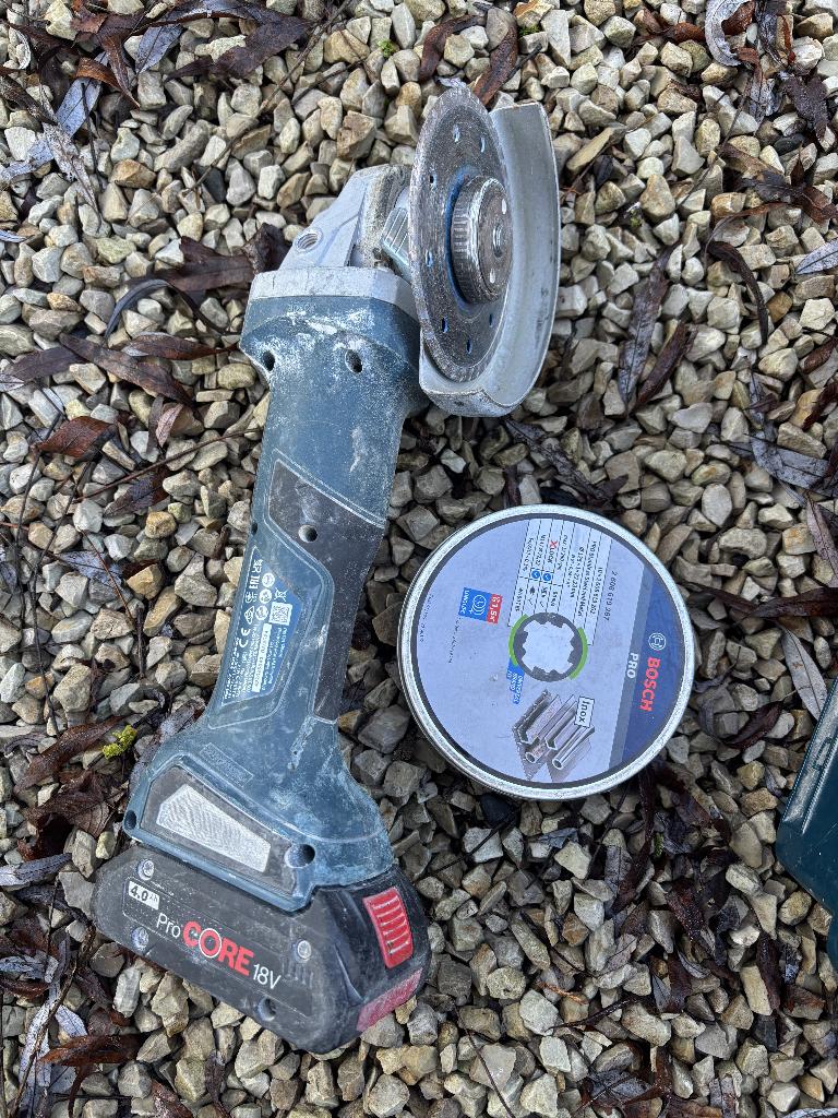 Disqueuse + disque + batterie, Bricolage & Construction, Enlèvement, Utilisé