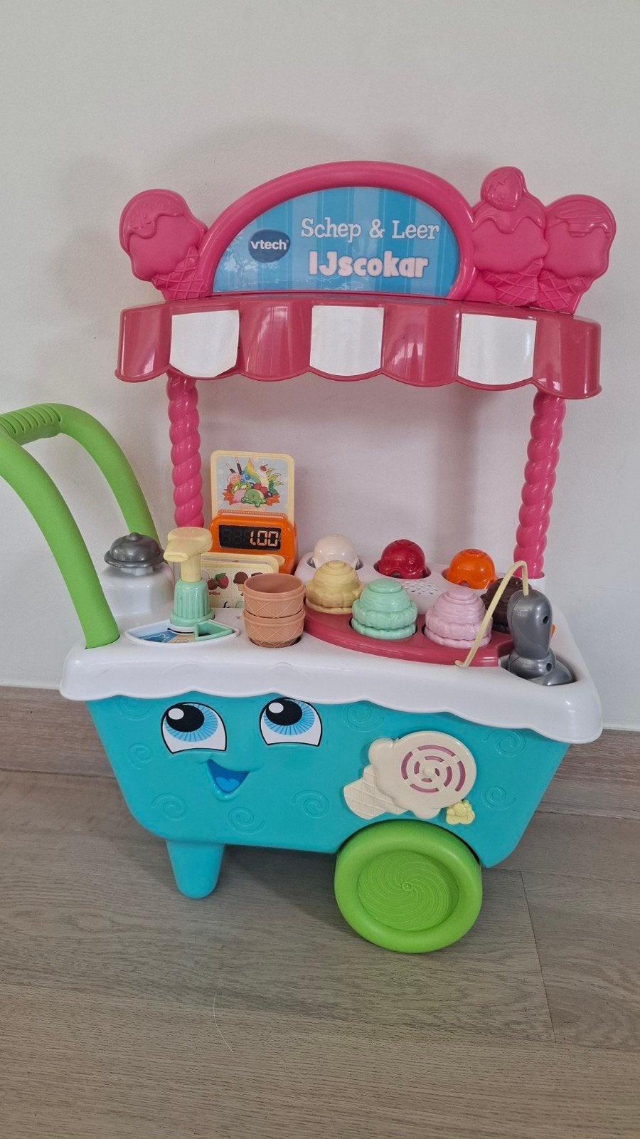 Ijscokar Vtech, Ophalen