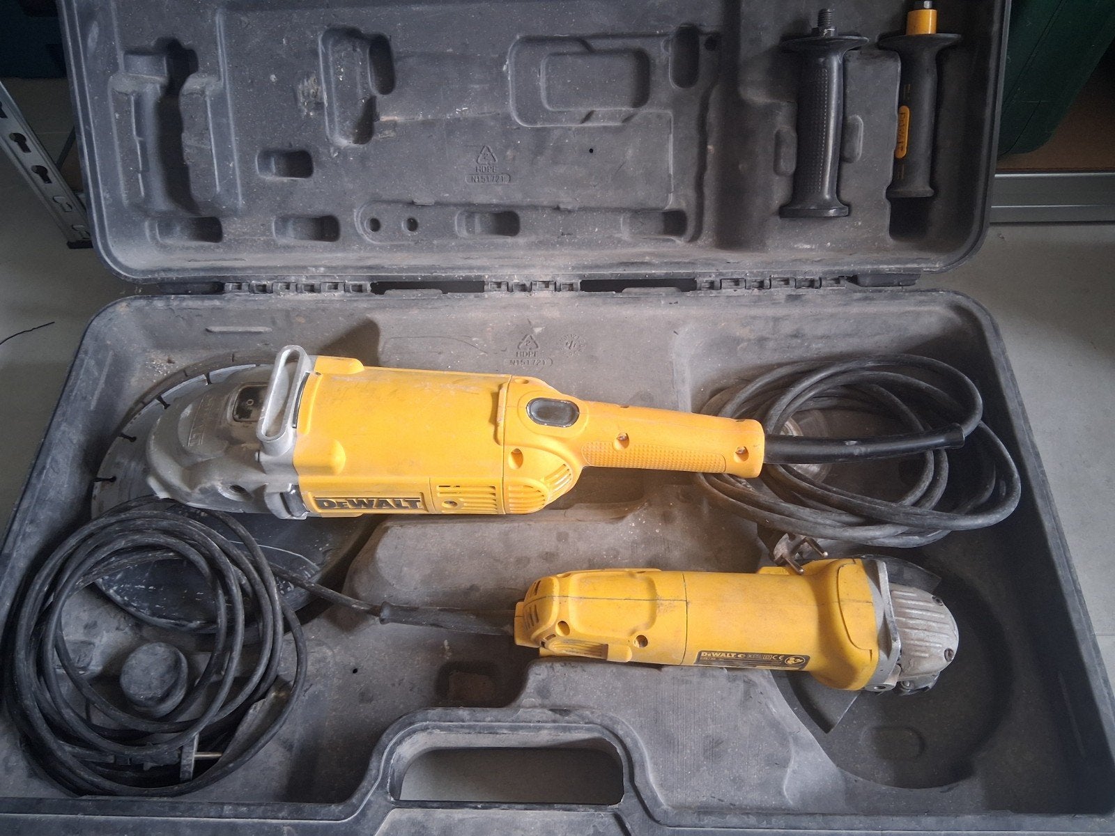 Set Dewalt slijpmachines, Ophalen