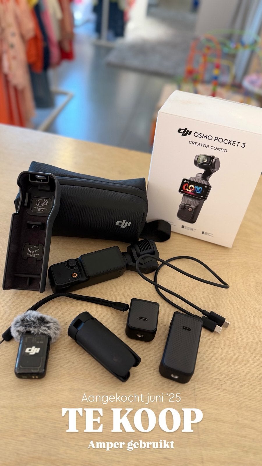 Dji osmo pocket 3 creator combo, Audio, Tv en Foto, Videocamera's Digitaal, Zo goed als nieuw, Geheugenkaart, Camera, Ophalen