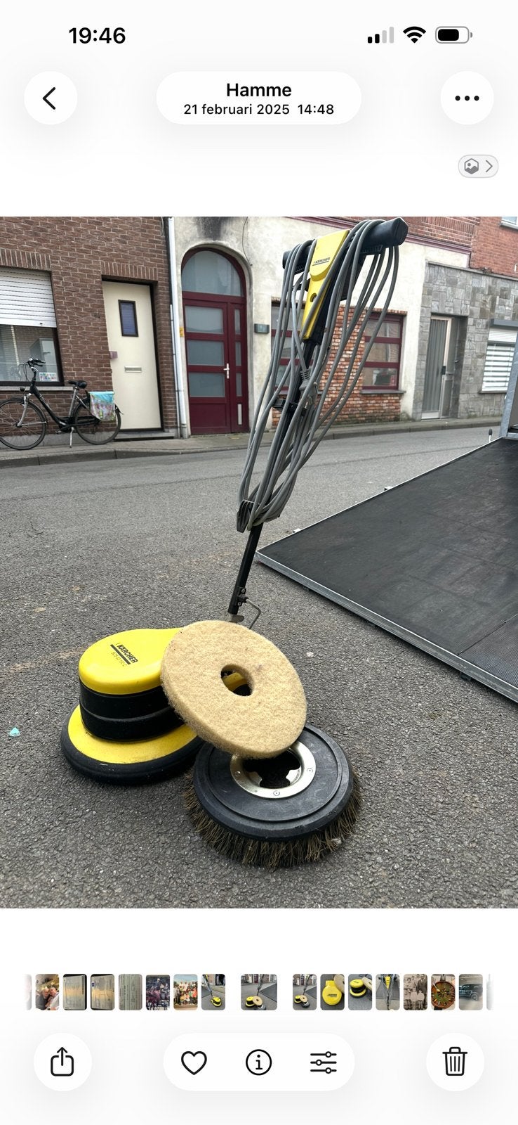 Karcher boenmachine, Doe-het-zelf en Bouw, Ophalen, Zo goed als nieuw, Schrobmachine