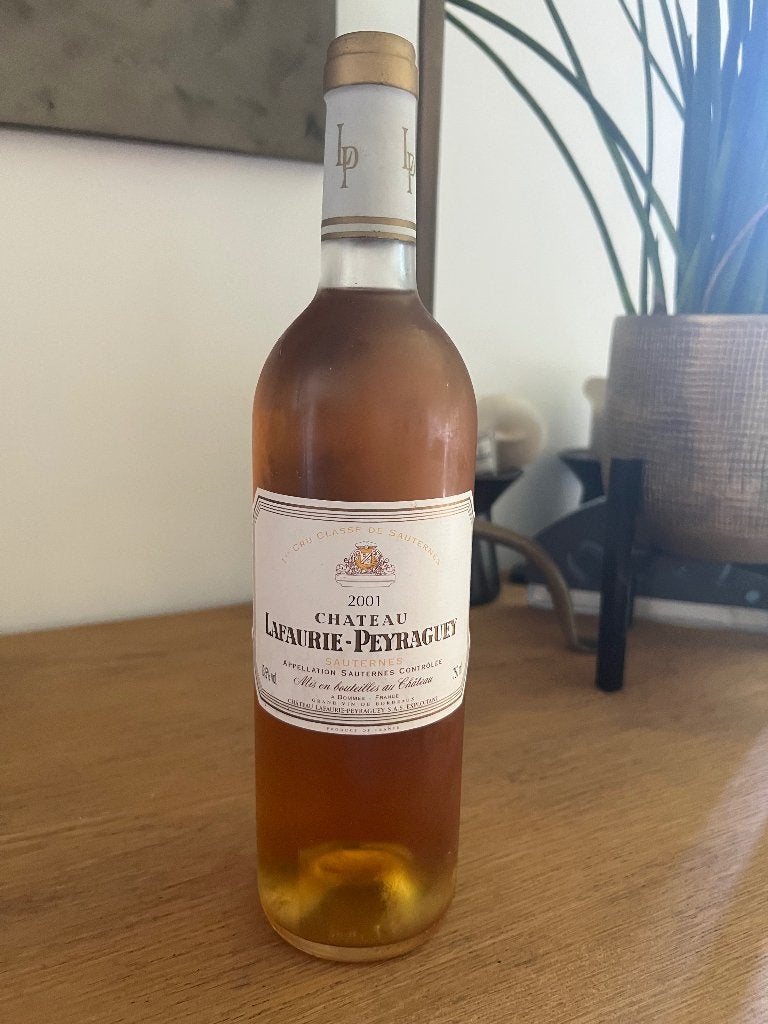 Château Lafaurie Peyraguey 2001, Neuf, Enlèvement ou Envoi, Pleine, Vin blanc