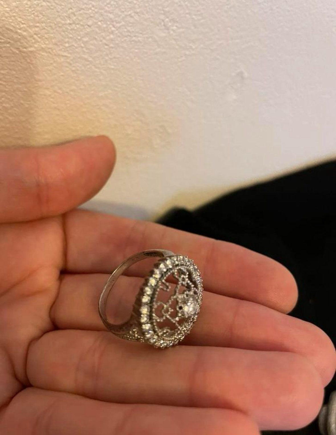Zilver ring, Handtassen en Accessoires, Ringen, Ophalen, Zo goed als nieuw, Zilver