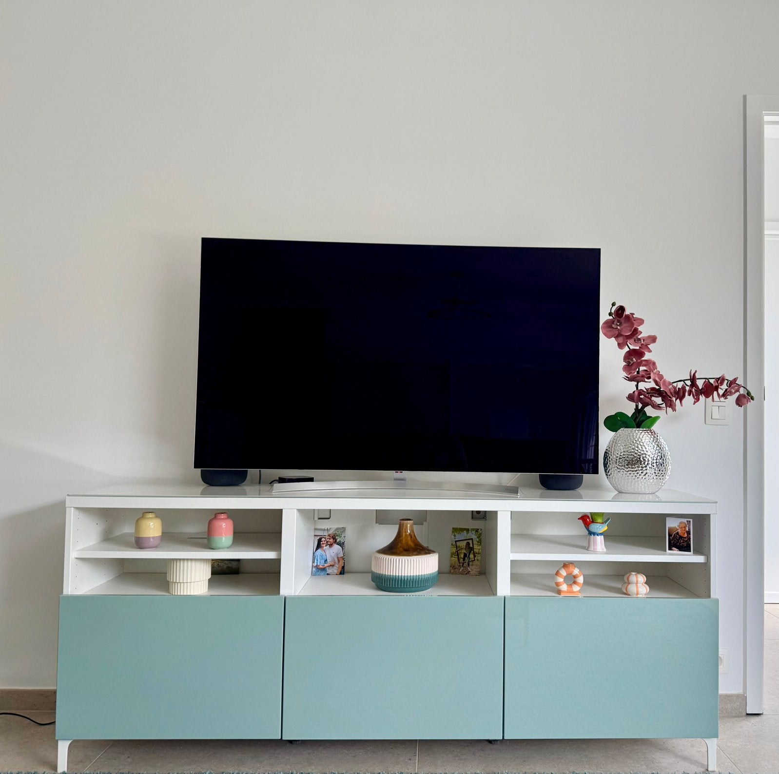 Meuble TV IKEA BESTÅ – Excellent état – 180  40  75 cm, 25 à 50 cm, Moins de 100 cm, 150 à 200 cm, Comme neuf