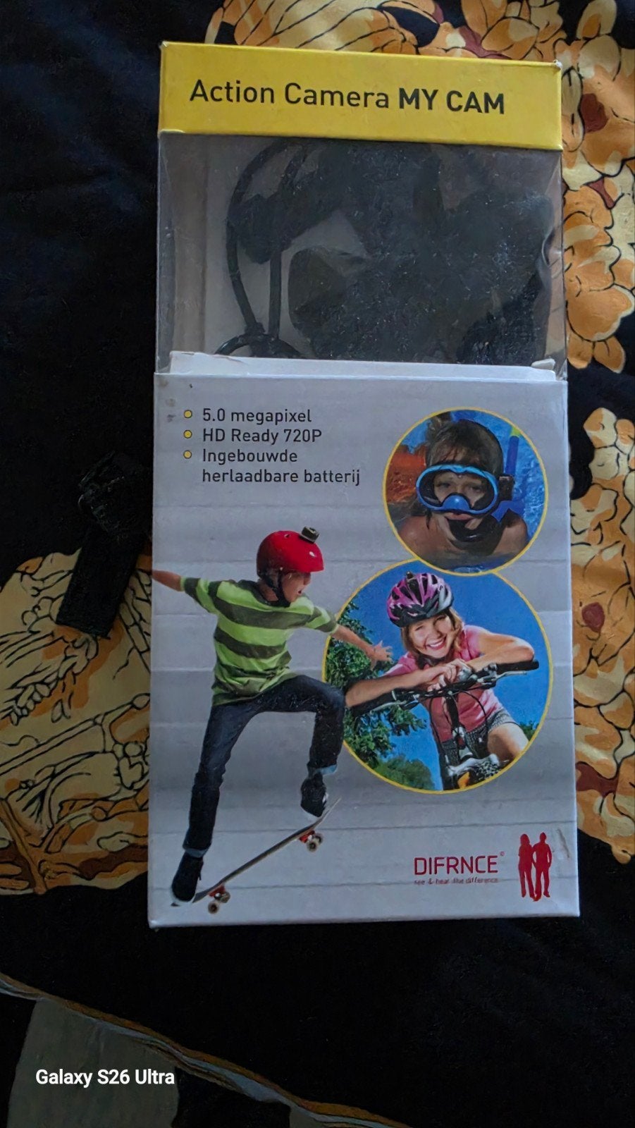 ma caméra d'action cam peut également être utilisée sous l'e, TV, Hi-fi & Vidéo, Enlèvement ou Envoi, Neuf, Autres marques